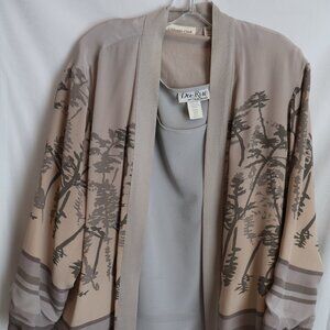 3 set grey pants tank top and cover up